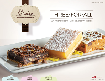 Three-for-All Dessert Bars Operator Brochure