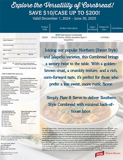 Southern Cornbread Rebate