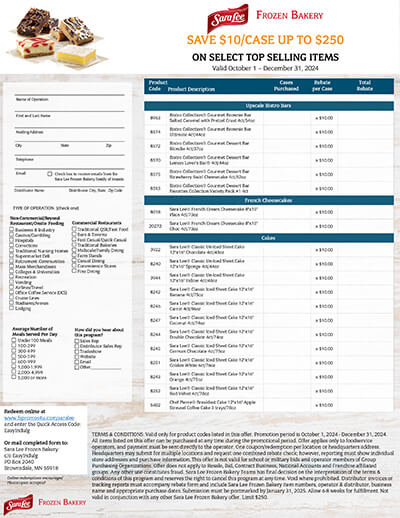 Easy Indulgence Rebate