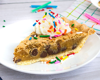 Pybrid Chocolate Chip with Whipped Cream and Birthday Sprinkles