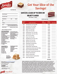 Sara Lee<sup>&reg;</sup> Layer Cake Operator Rebate