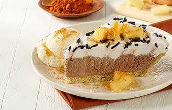 Spicy Hot Chocolate Pie Bowl with Pineapple