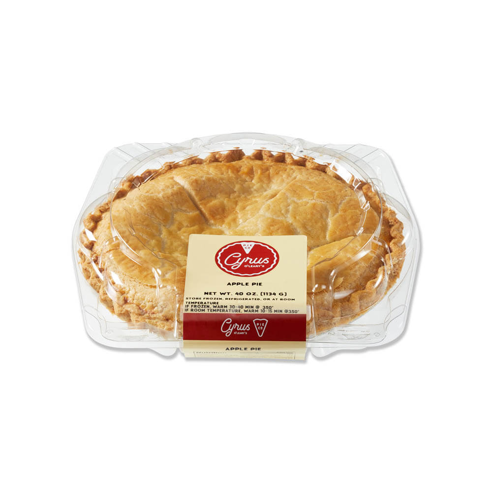 Cyrus O'Leary's® Fruit Pie 9" Pre-Baked Apple 8ct/40oz