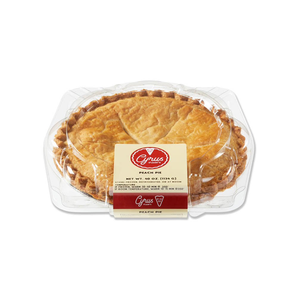 Cyrus O'Leary's® Fruit Pie 9" Pre-Baked Peach 8ct/40oz