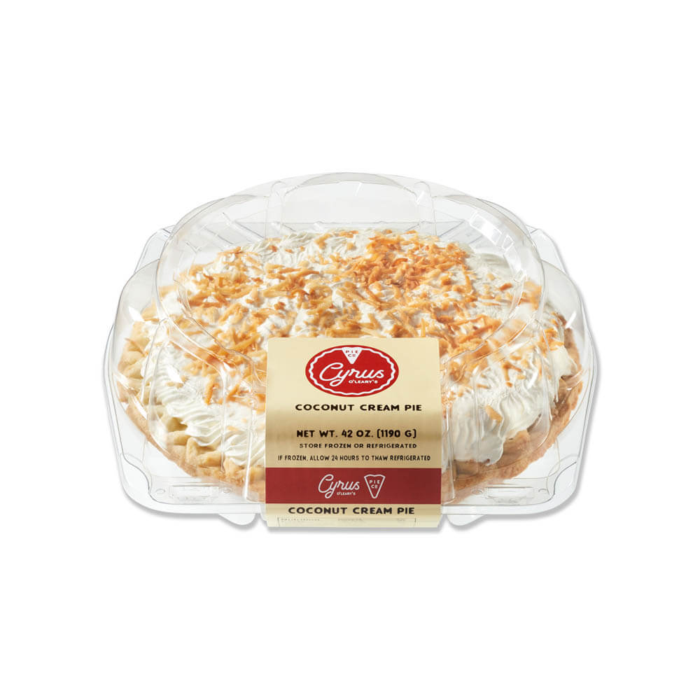 Cyrus O'Leary's® Cream Pie 9" Topped Coconut 6ct/42oz