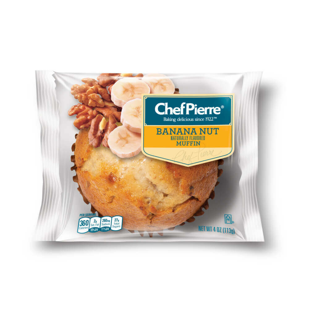 Chef Pierre® Individually Wrapped Muffin Banana Nut 12ct/4oz