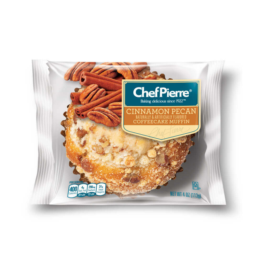 Sara Lee Frozen Bakery | Chef Pierre® Individually Wrapped Muffin Cinnamon  Pecan 24ct/4oz