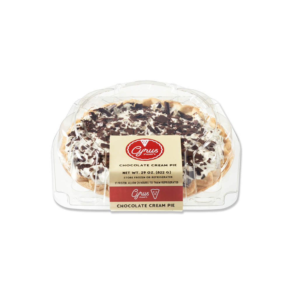 Cyrus O'Leary's® Cream Pie 8" Topped Chocolate 8ct/29oz