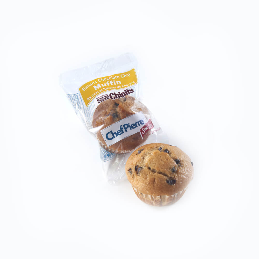 Chef Pierre® Individually Wrapped Muffin Banana Chocolate Chip (Canada Exclusive) 24ct/3.17oz