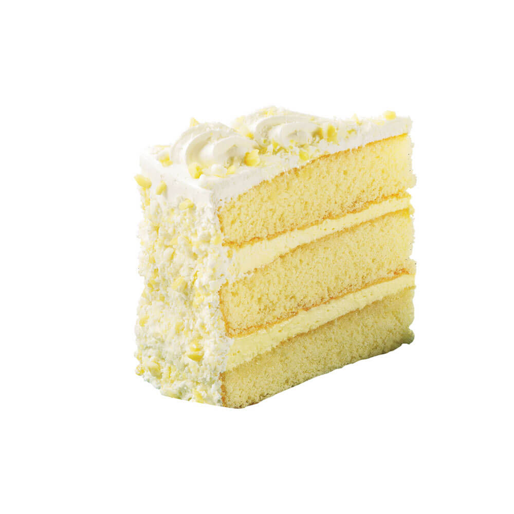 Bistro Collection® Gourmet 3-Layer Cake 9" Round Lemon Mousse Melody Pre-Cut 14-Slice 2ct/67oz