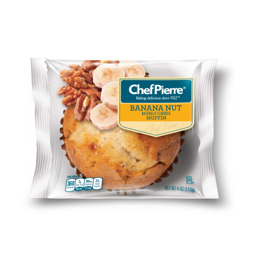 Chef Pierre® Individually Wrapped Muffin Banana Nut 24ct/4oz