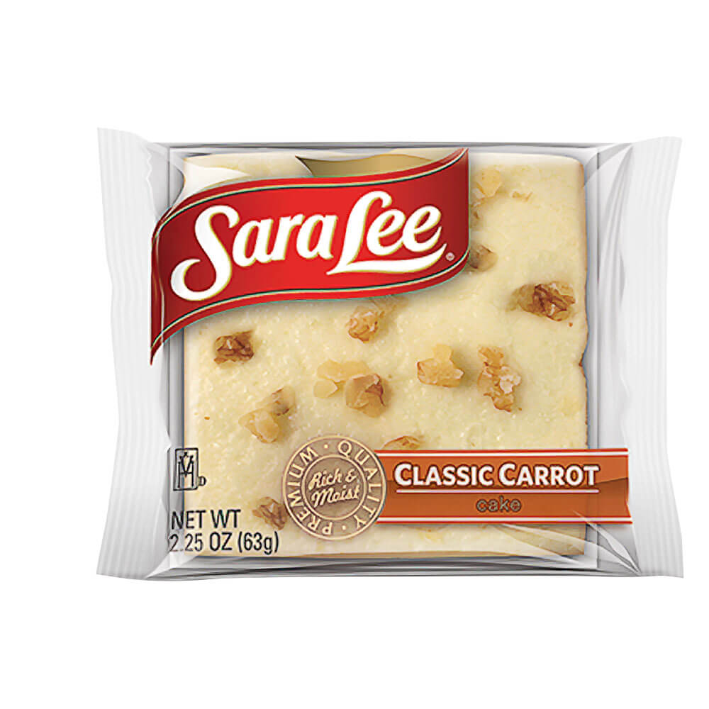 Sara Lee Frozen Bakery | Sara Lee® Individually Wrapped Cake Slice Iced  Carrot 24ct/