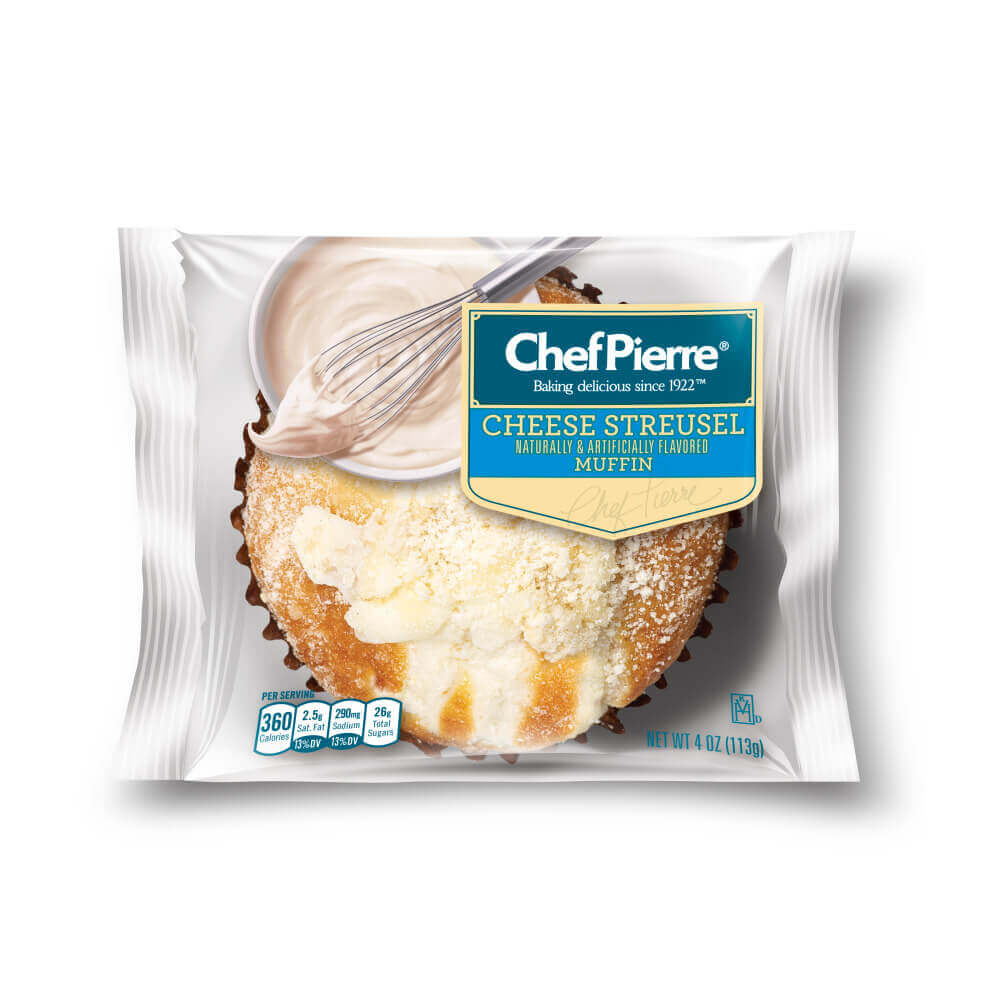 Chef Pierre® Individually Wrapped Muffin Cheese Streusel 24ct/4oz