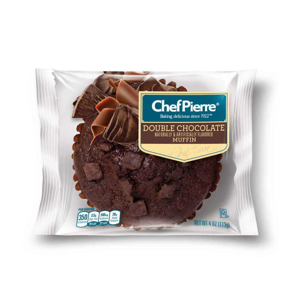 Chef Pierre® Individually Wrapped Muffin Double Chocolate 24ct/4oz