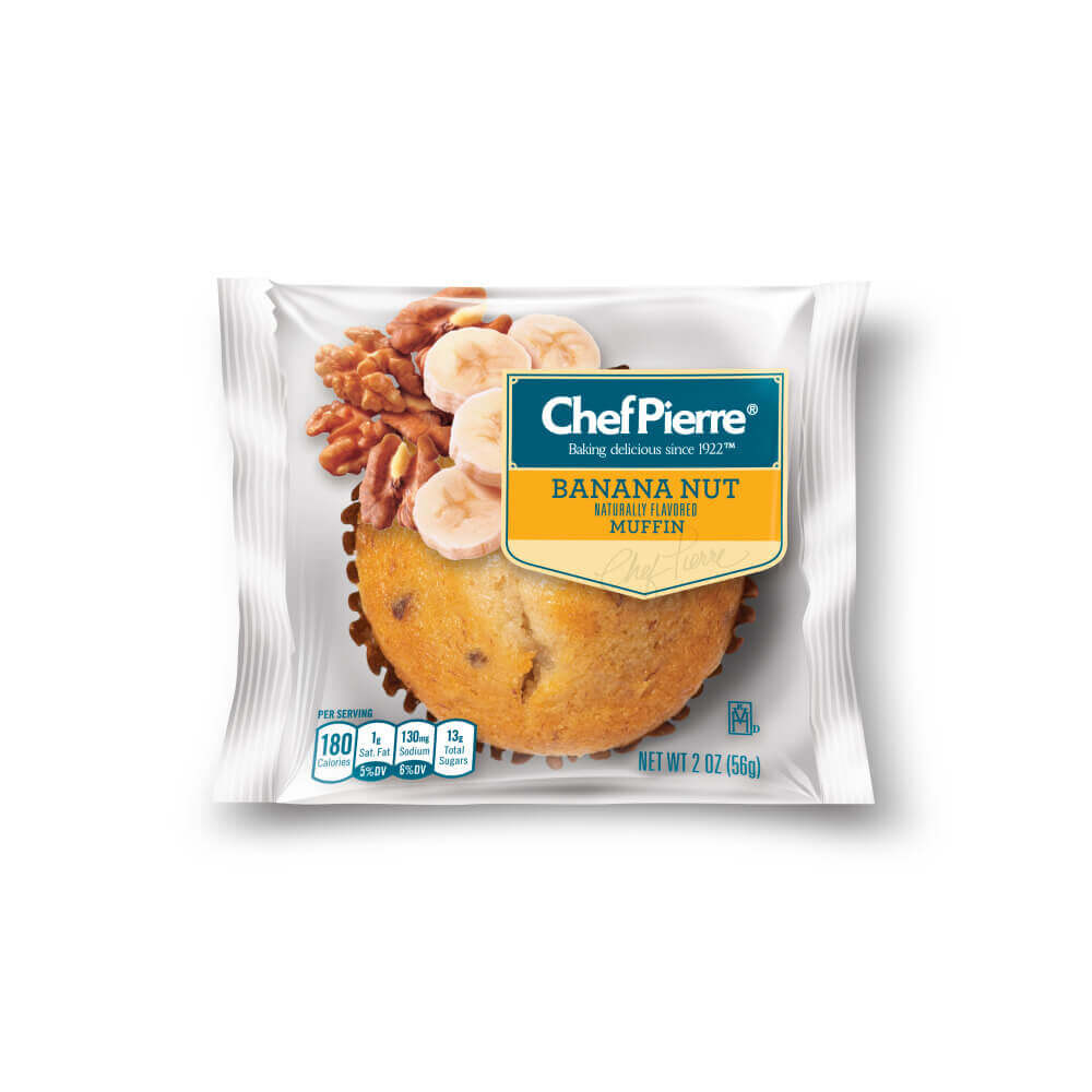 Chef Pierre® Individually Wrapped Muffin Banana Nut 48ct/2oz