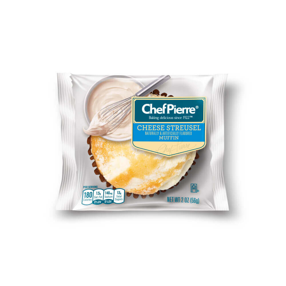 Chef Pierre® Individually Wrapped Muffin Cheese Streusel 48ct/2oz