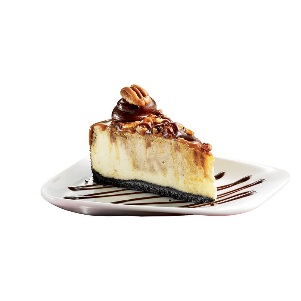 Bistro Collection® Gourmet Cheesecake 10" Round Caramel Pecan Pre-Cut 14-Slice 2ct/87oz