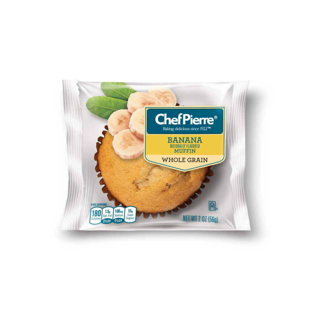 Chef Pierre® Individually Wrapped Muffin 51% Whole Grain Banana 48ct/2oz