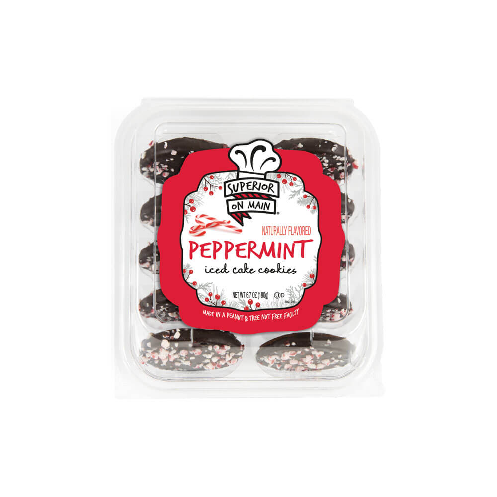 Superior on Main® Peppermint Iced Cake Cookies 10ct 12/6.7oz