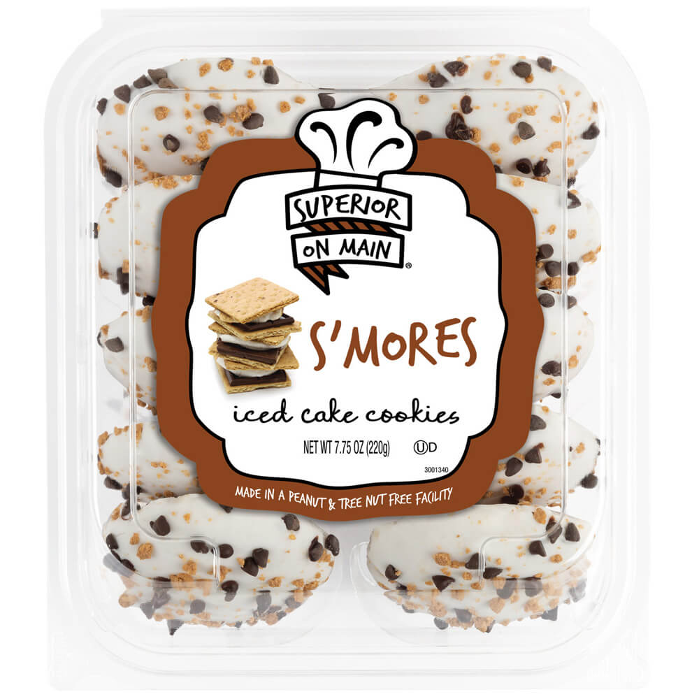 Superior on Main® S'mores Iced Cake Cookies 10ct 12/7.75oz