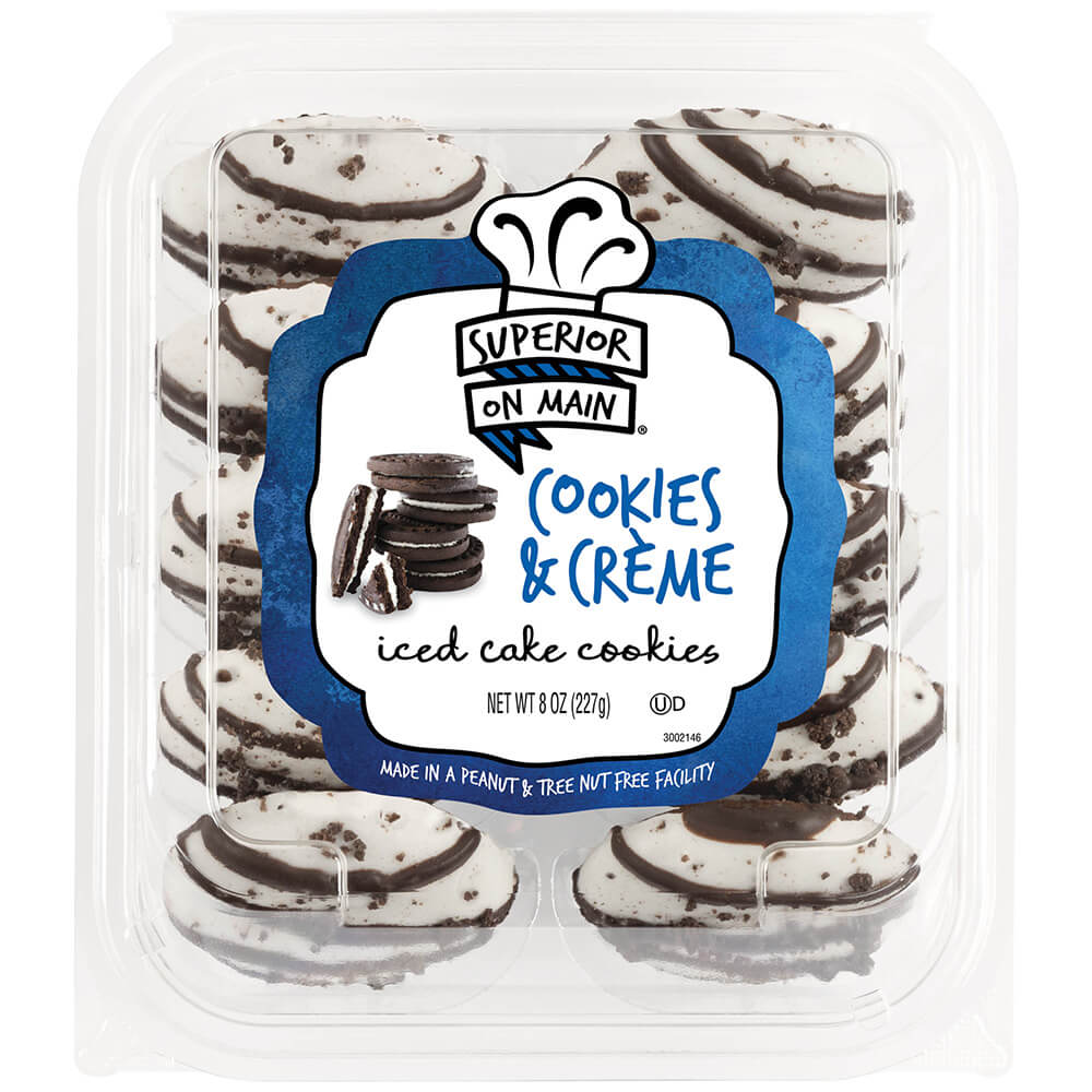Superior on Main® Cookies & Creme Iced Cake Cookies 10ct 12/8oz