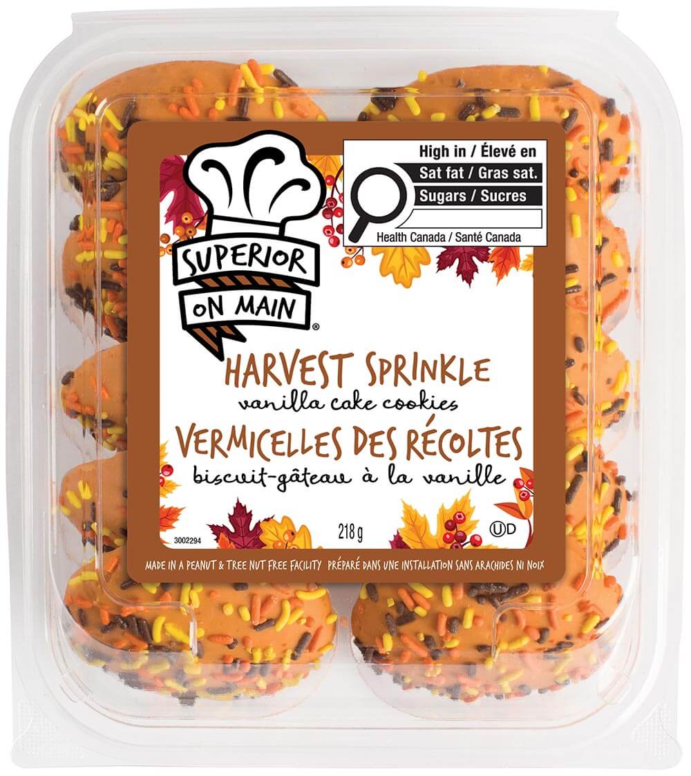 Superior on Main® Harvest Sprinkle Vanilla Cake Cookie 10ct 12/7.7oz