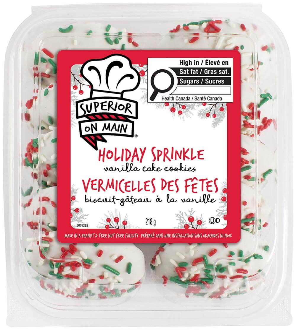 Superior on Main® Holiday Sprinkle Vanilla Cake Cookie 10ct 12/7.7oz