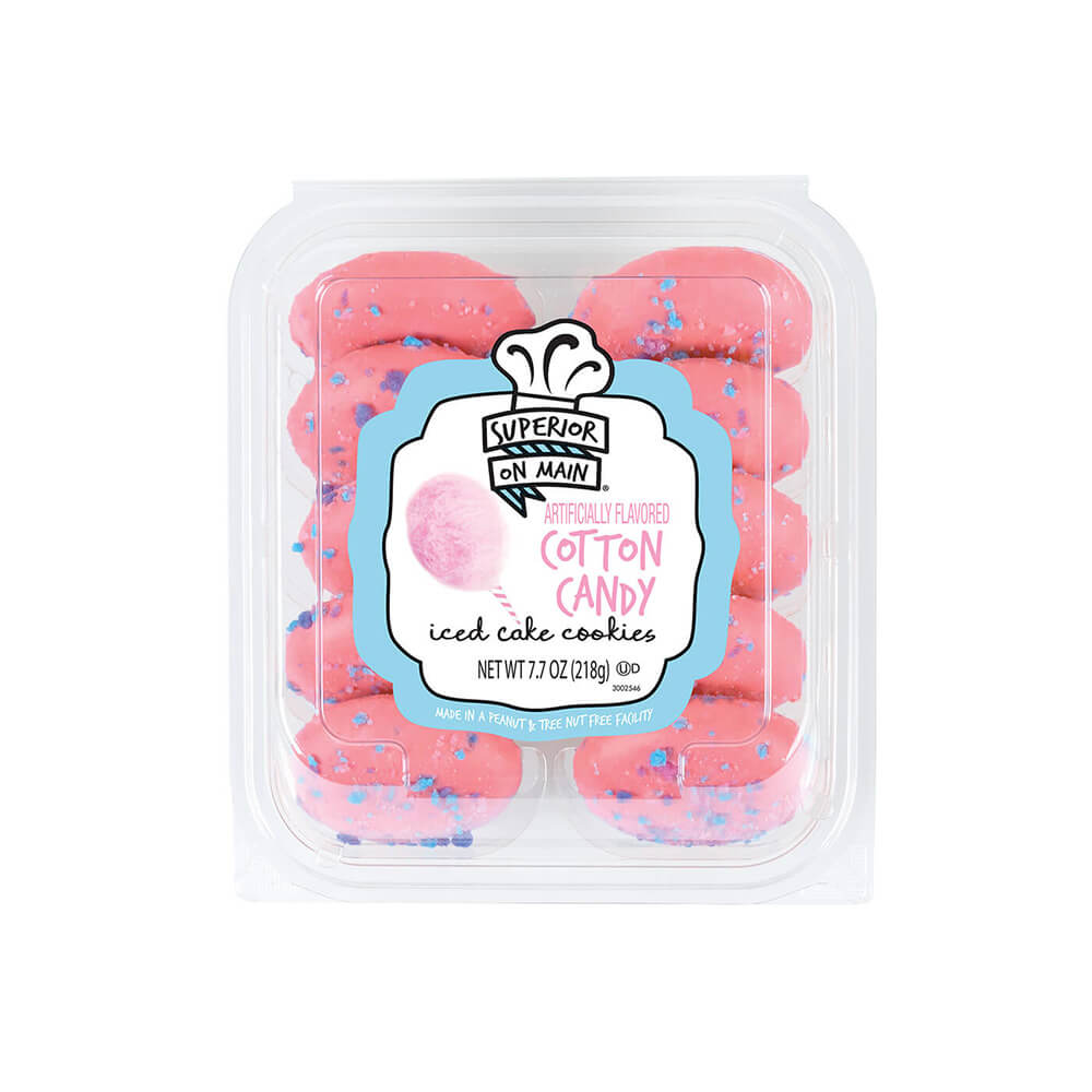 Superior on Main® Cotton Candy Iced Cake Cookies 10ct 12/7.7oz