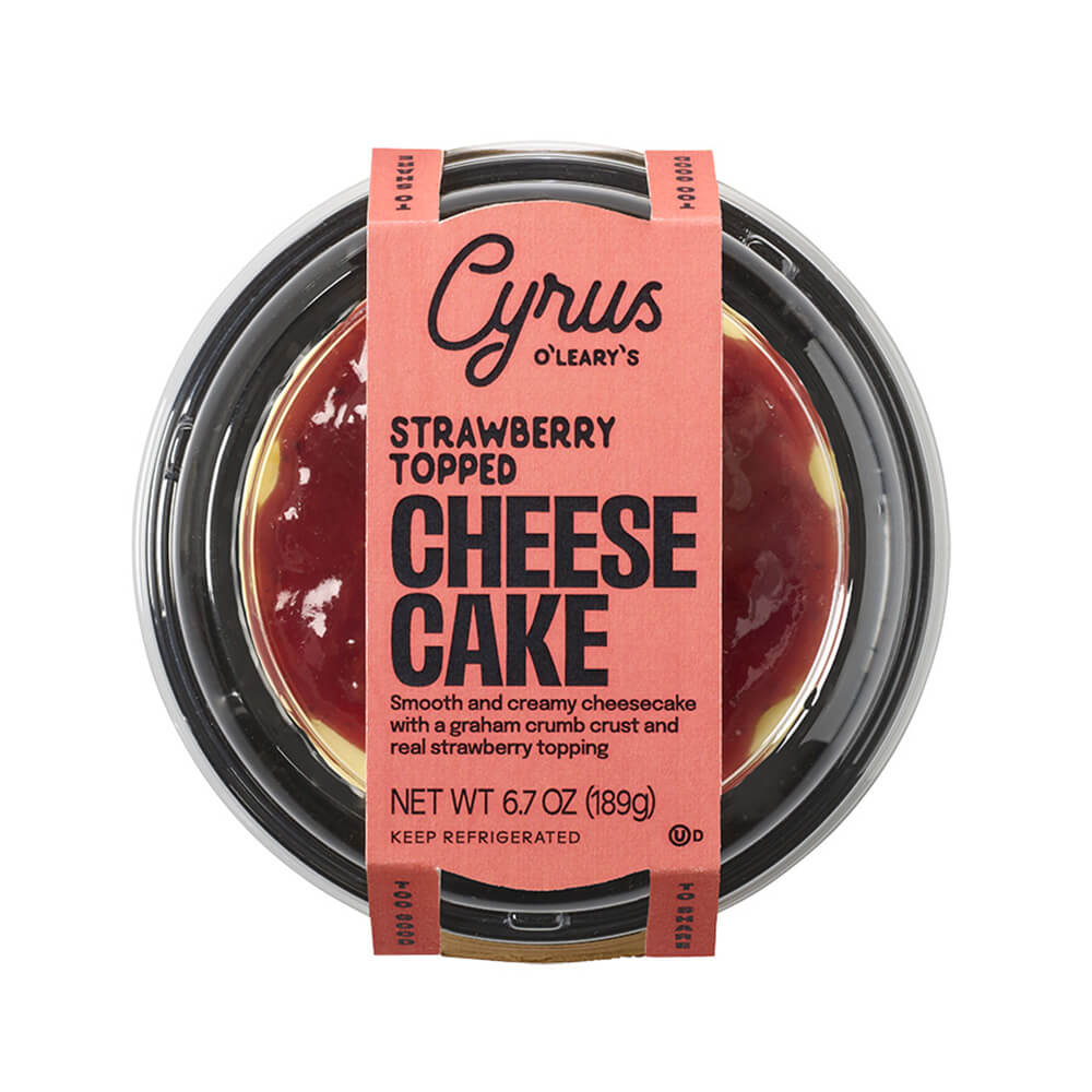 Cyrus O'Leary's® Cheesecake Mini Strawberry Topped 16ct/6.7oz