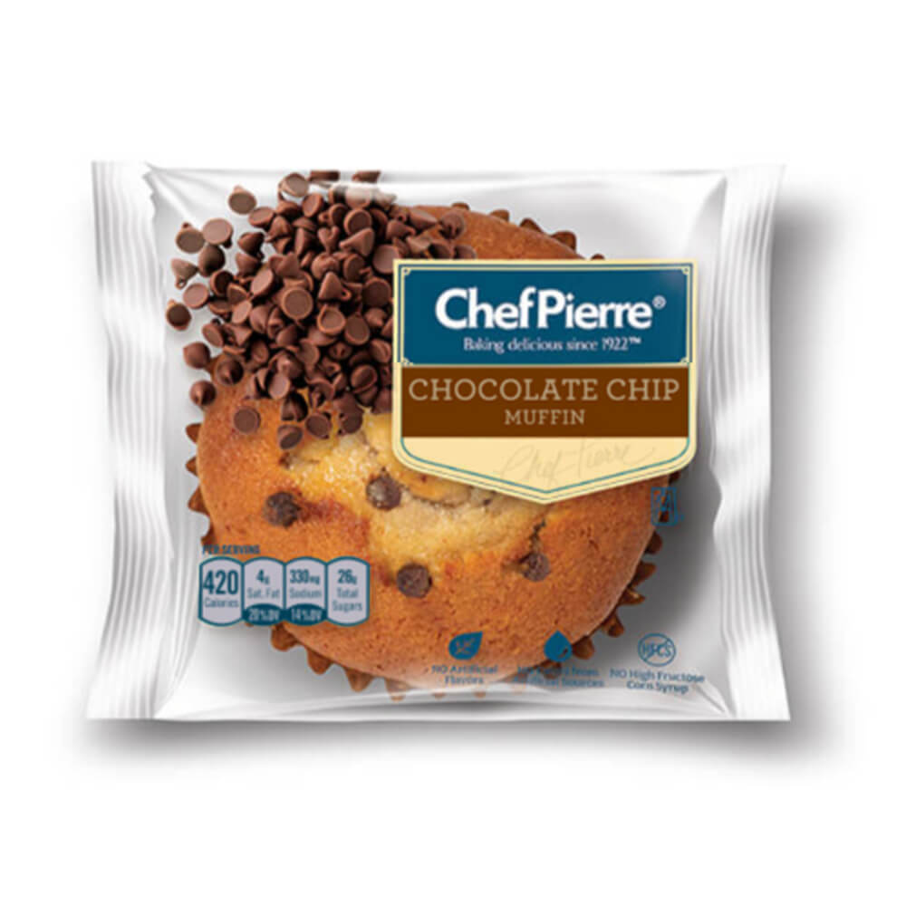 Chef Pierre® Individually Wrapped Muffin Chocolate Chip 24ct/4oz