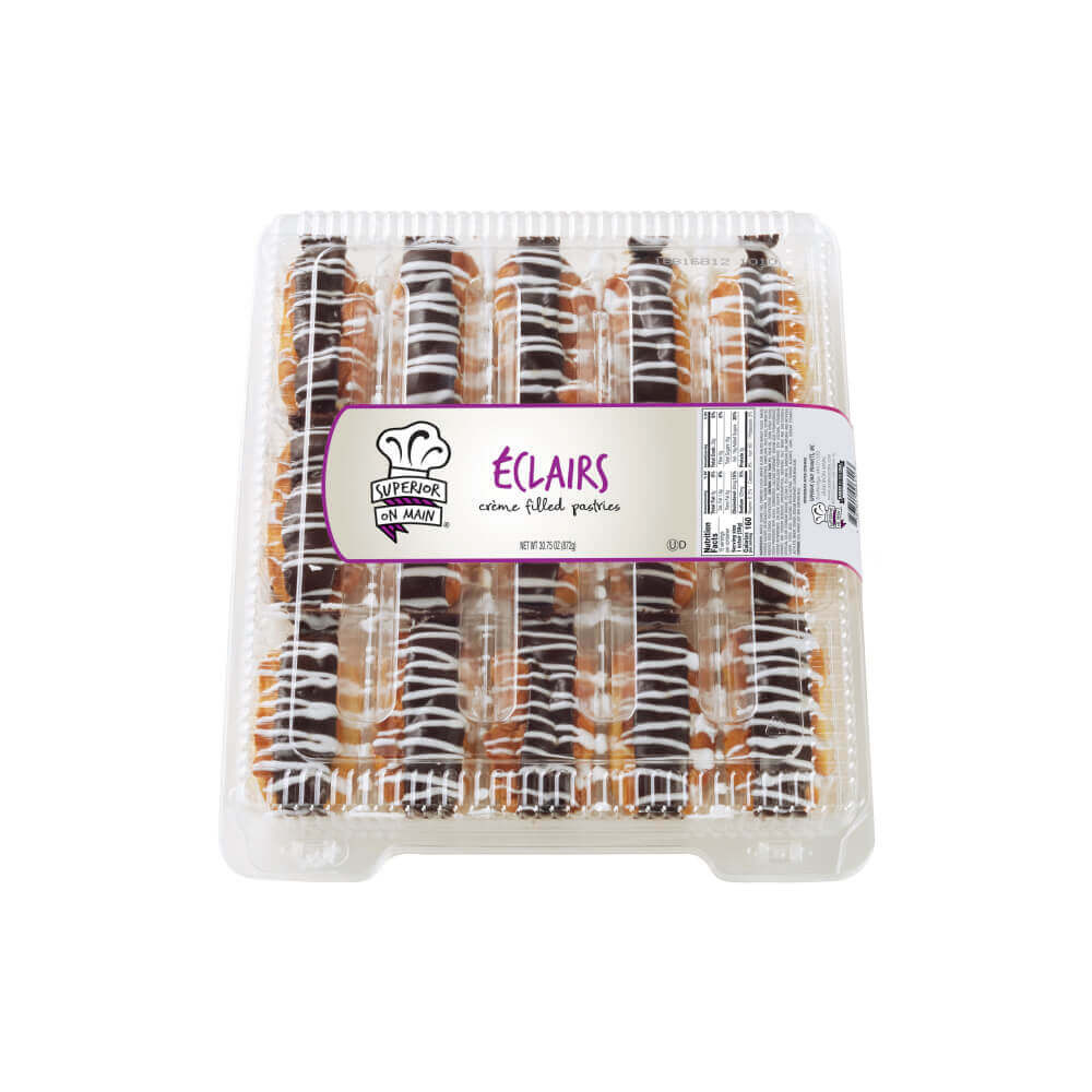 Superior on Main® Mini Éclairs Drizzled 15ct 8/30.75oz