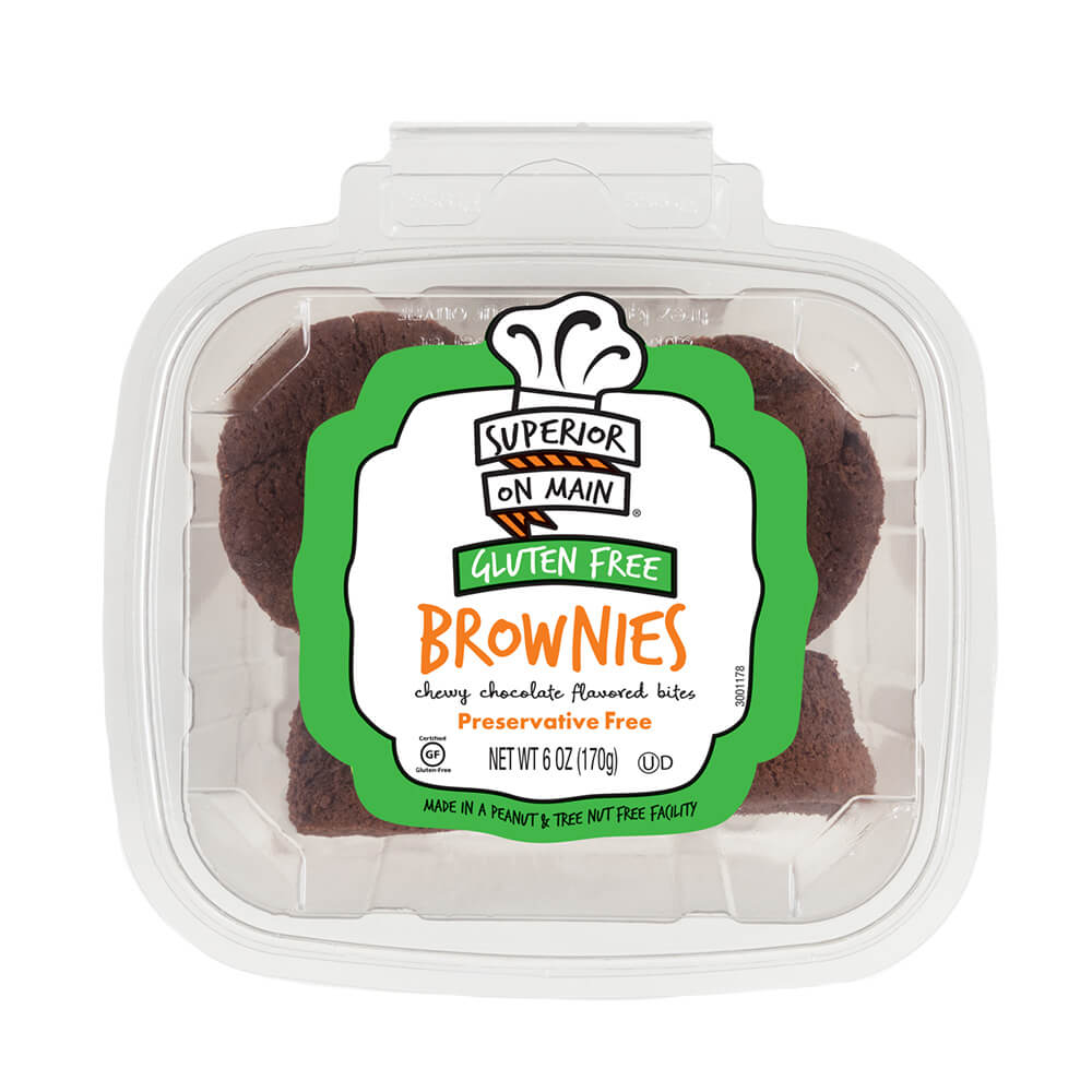 Superior on Main® Brownies Gluten Free Preservative Free 6ct 12/6oz