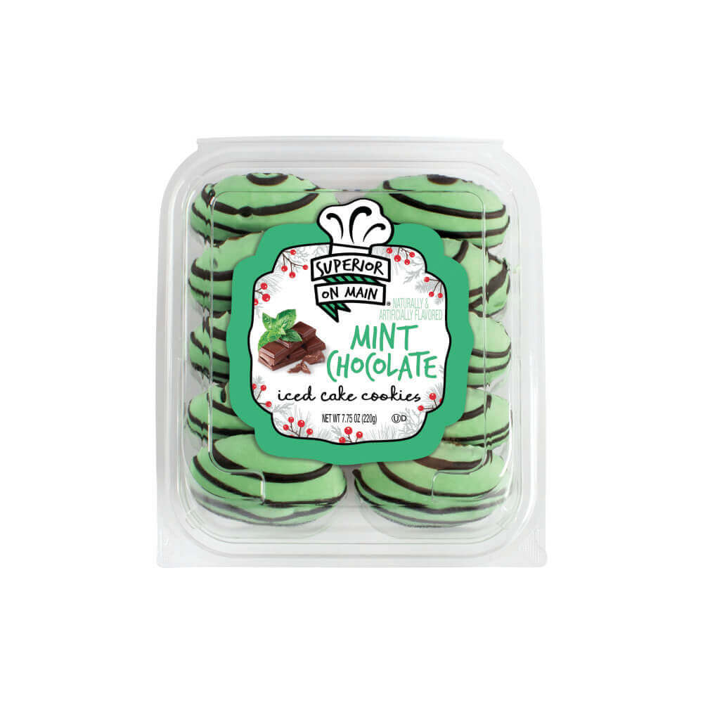 Superior on Main® Mint Chocolate Iced Cake Cookies 10ct 12/7.75oz