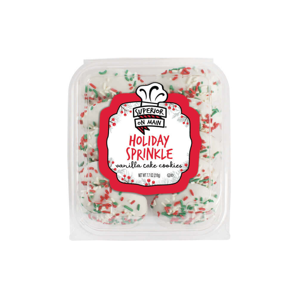 Superior on Main® Holiday Sprinkle Iced Cake Cookies 10ct 12/7.7oz
