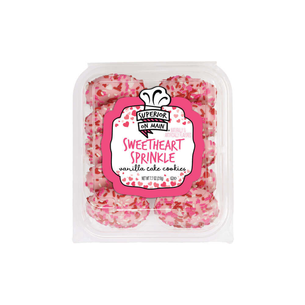 Superior on Main® Sweetheart Sprinkle Iced Cake Cookies 10ct 12/7.7oz