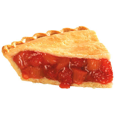 Chef Pierre® Traditional Fruit Pie 10" Unbaked Strawberry Rhubarb 6ct/46oz