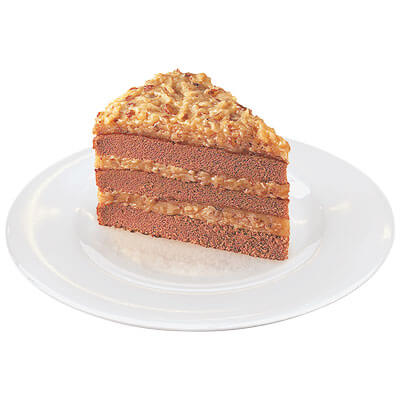 Sara Lee® Premium 3-Layer Cake 9" Round Traditional German Chocolate 4ct/50oz